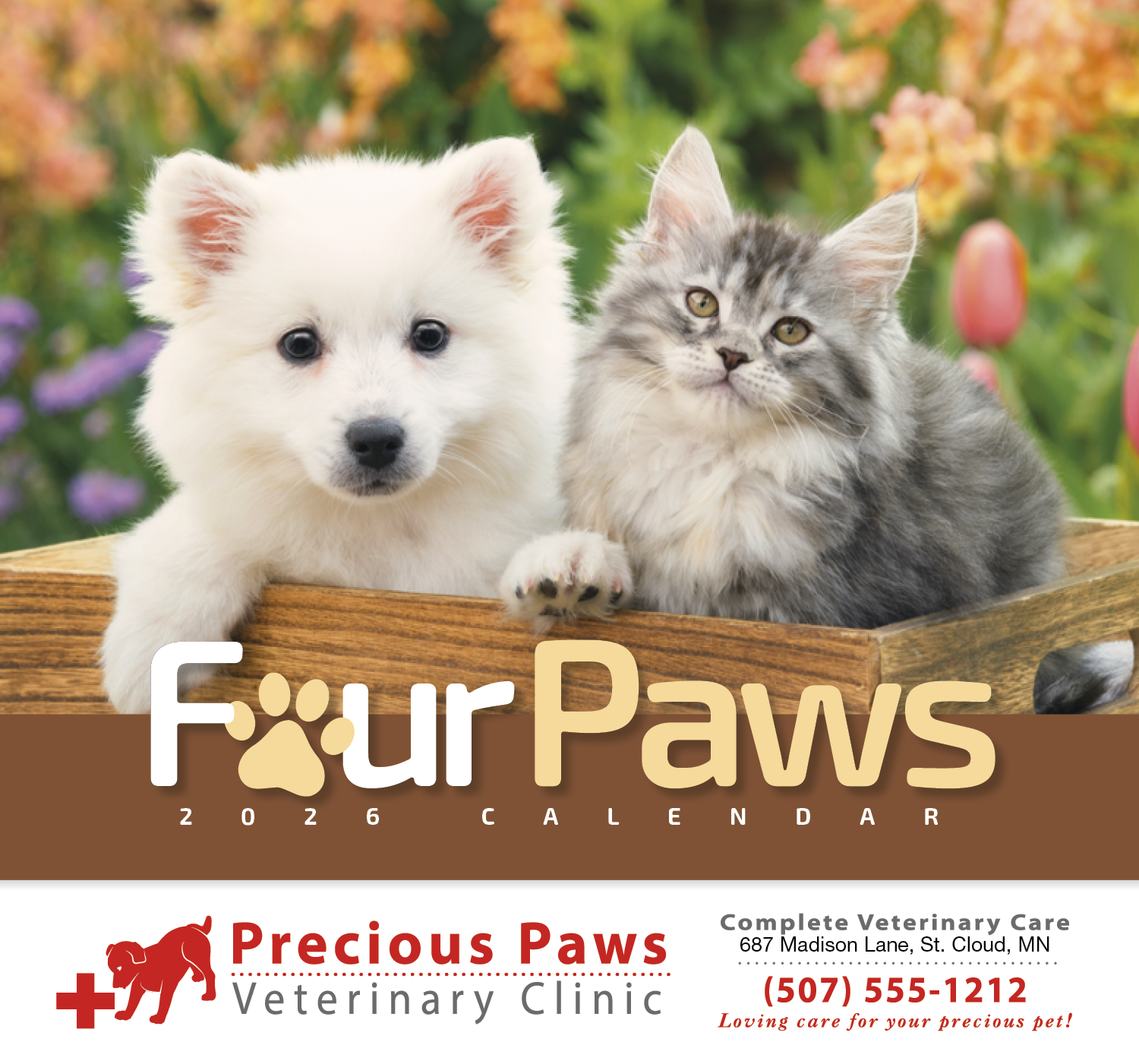 HotLine® Products Four Paws Appointment Calendar - Stapled 11