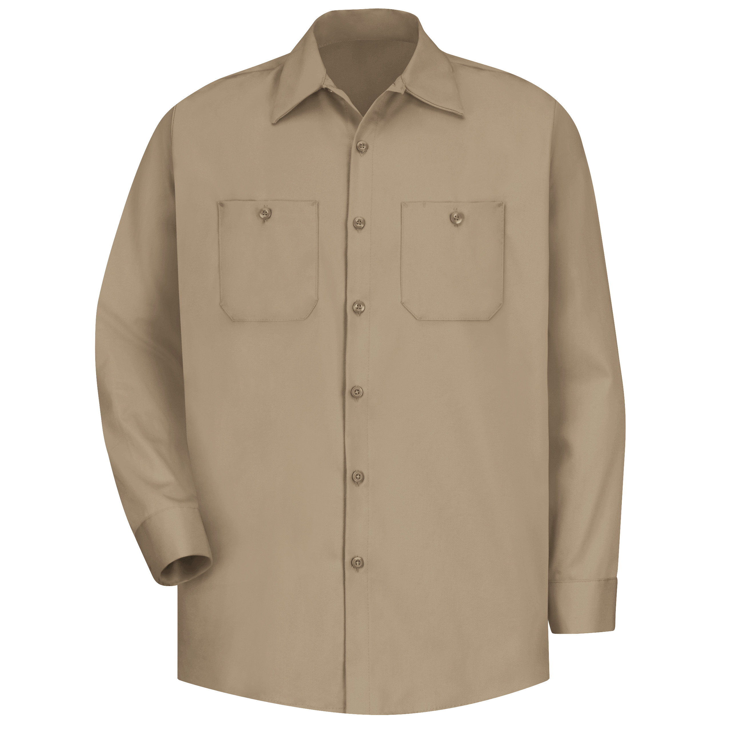 Red Kap® Men's Long Sleeve Wrinkle-Resistant Cotton Work Shirt 9
