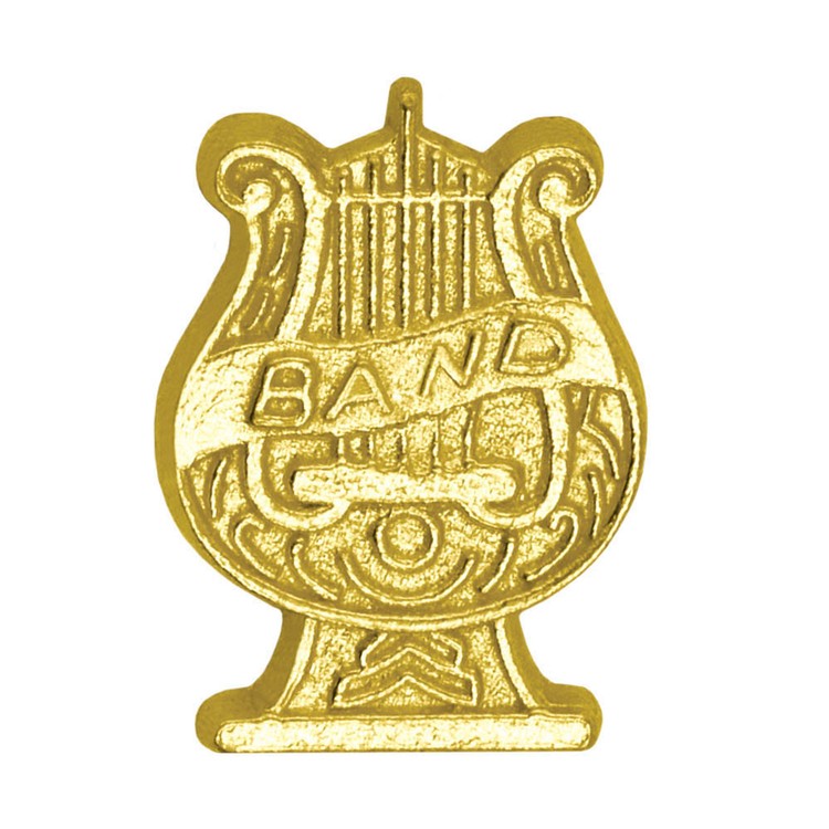Music Symbol Bright Gold Chenille Lapel Pin