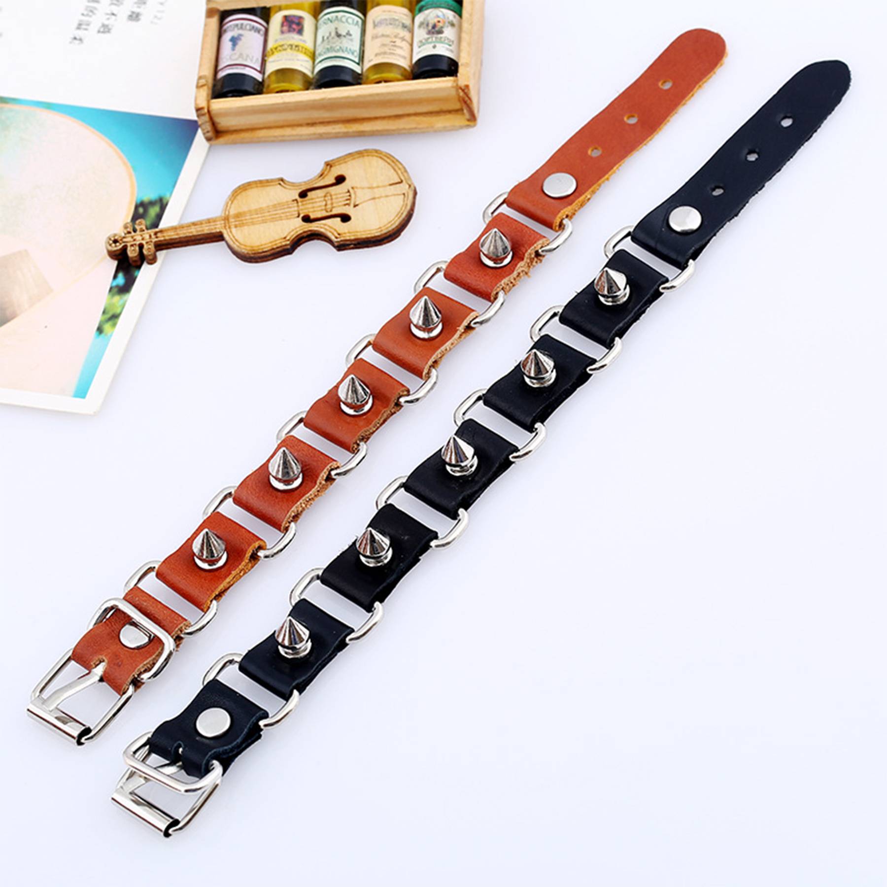 PU Punk statement accessory bracelet 7