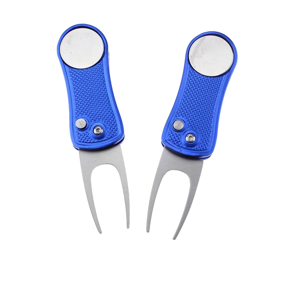 Foldable Golf DivotRepair Tool with Magnetic Ball Marker 11