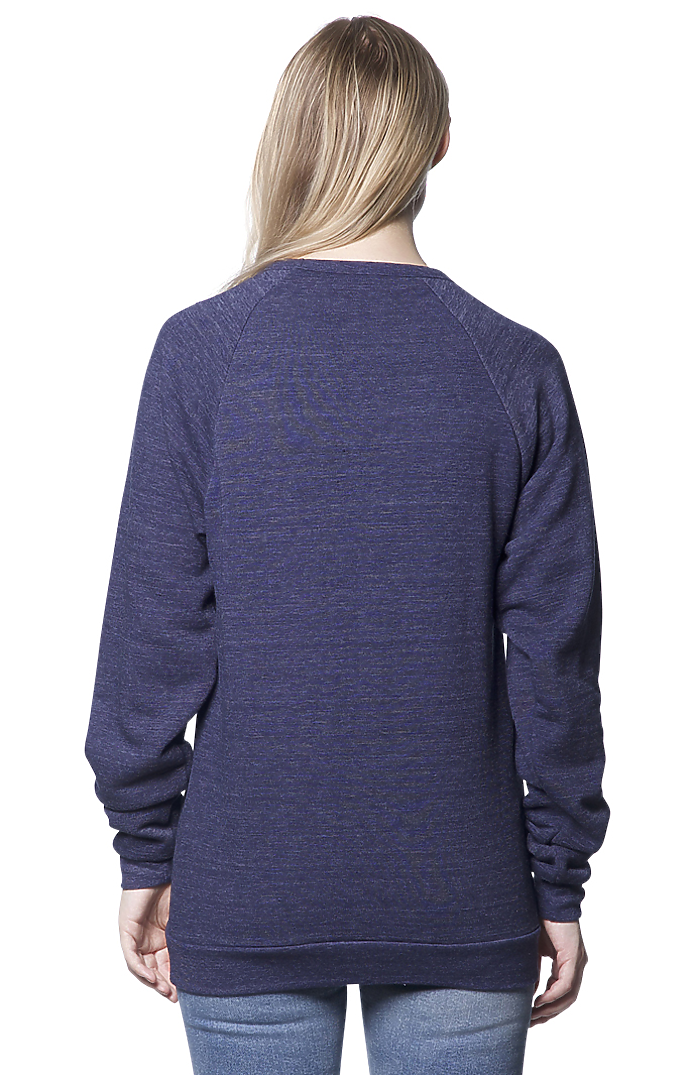 Unisex Triblend Fleece Raglan Crew Sweatshirt 7