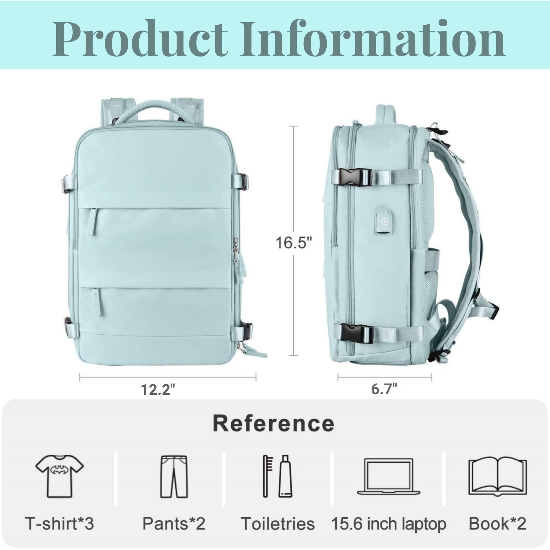 Large Capacity Travel Backpack 1