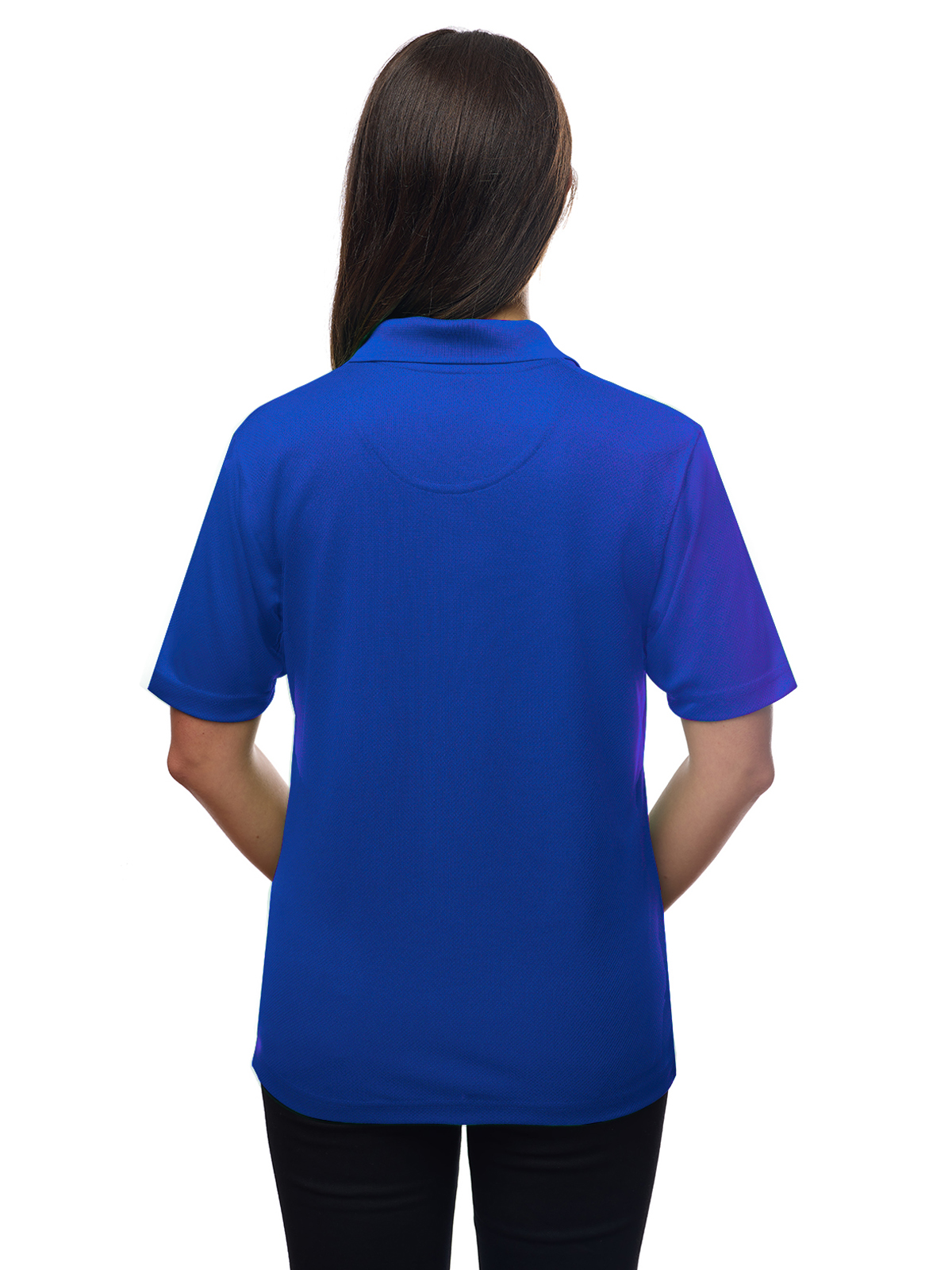 Blue Generation - Women's Pocketless Wicking V-Neck Polo 40