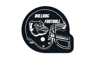 Football Helmet Flat Tire Coaster 1