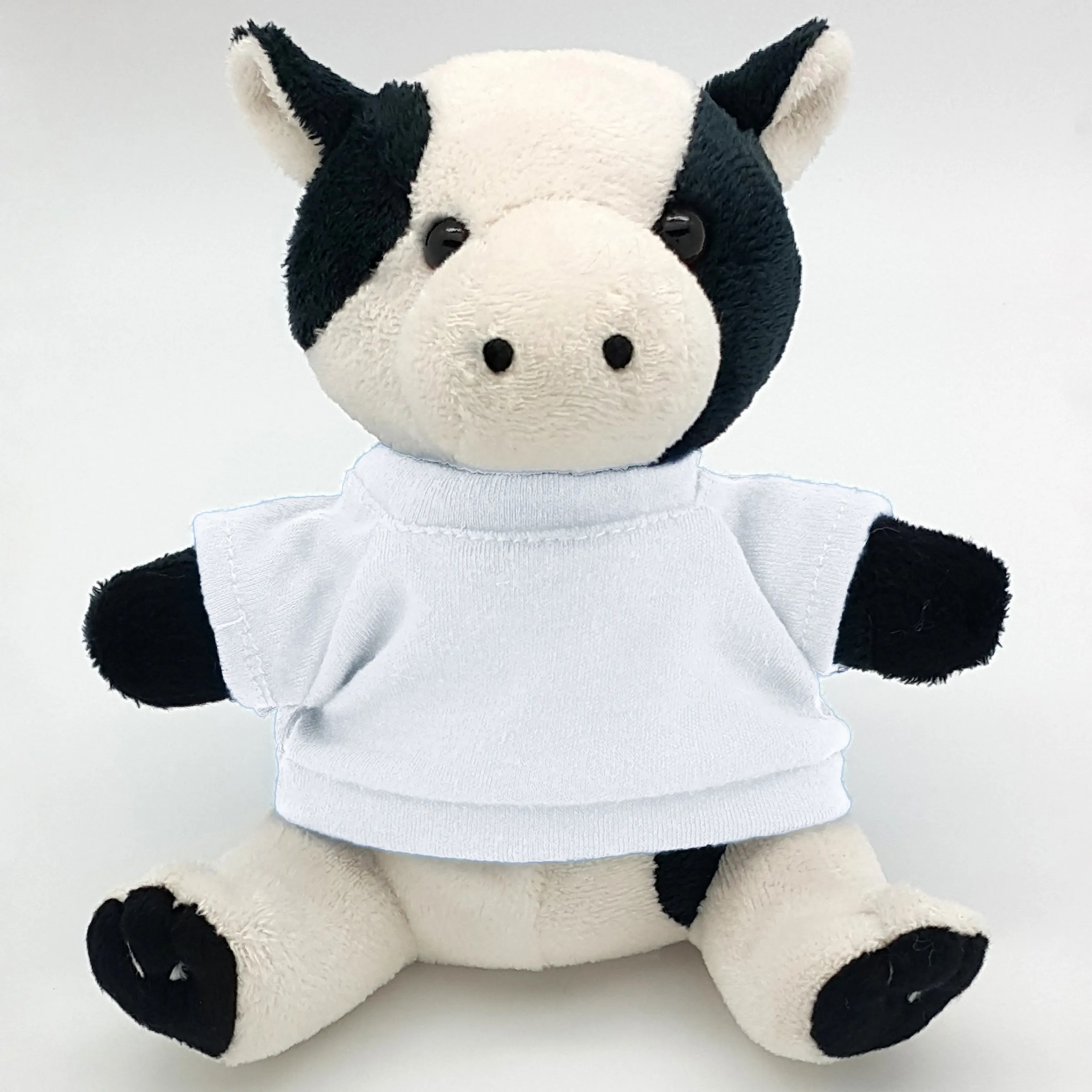 6" Beanie Cow with Embroidered Eyes 13
