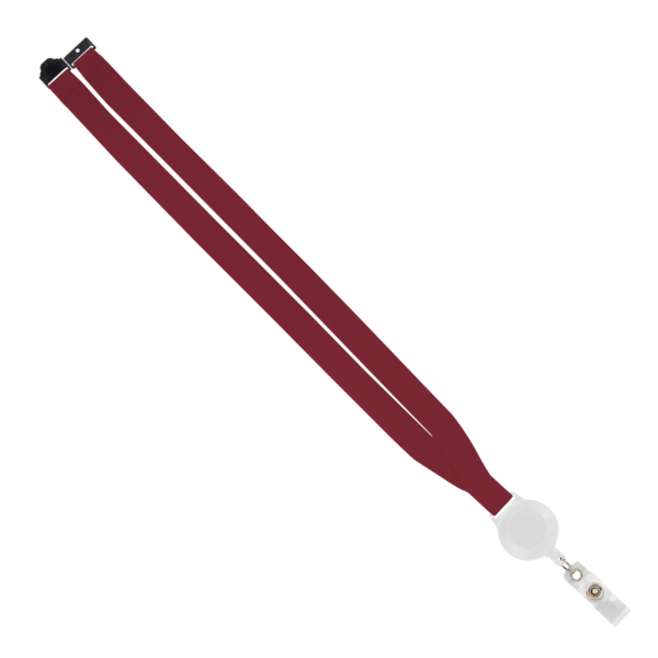 IMPORT 3/4" Polyester Lanyard with Retractable Badge Reel and IPH7 back of neck convenience release. 93