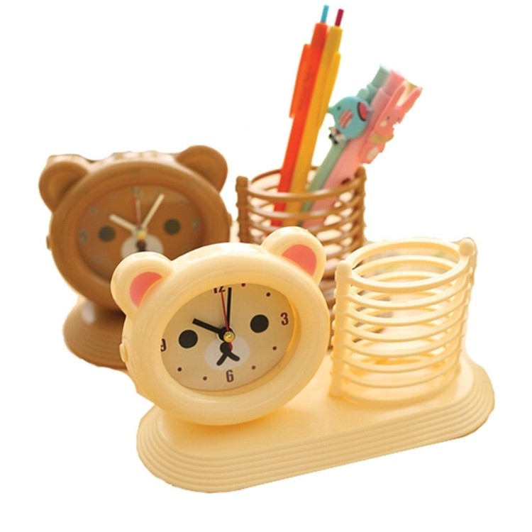 Alarm Clock Pen Container 2