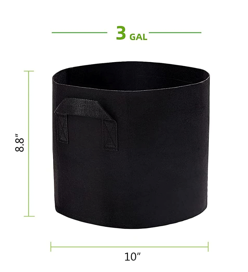 3 Gallon Plant Grow Bag with Handles 5