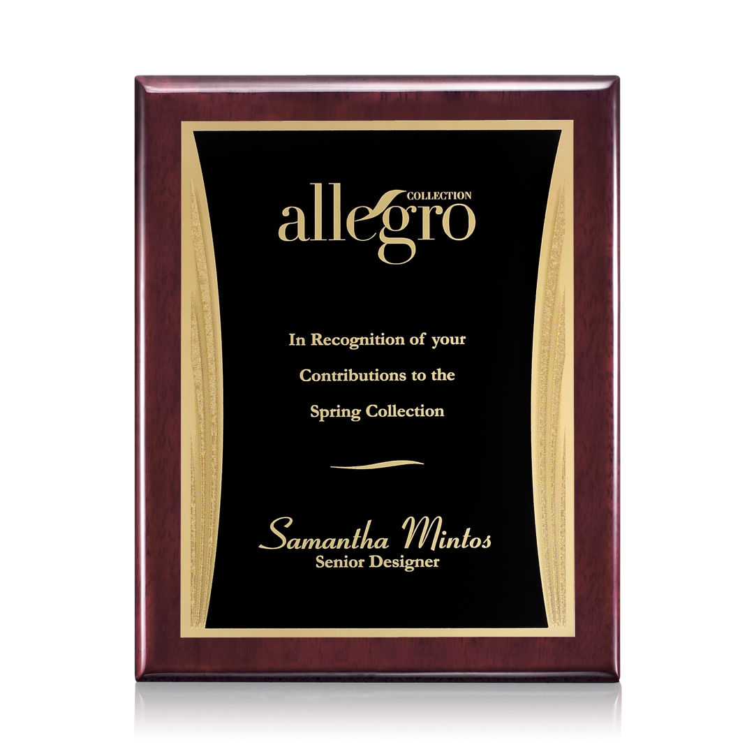Oakleigh/Showtime Plaque - Rosewood/Black 2