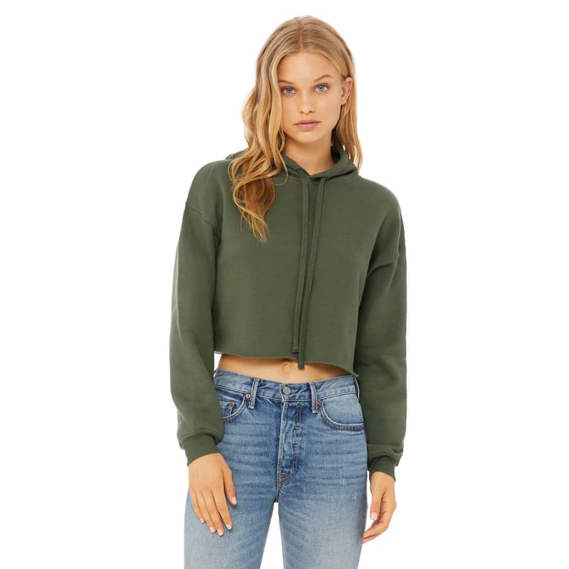Bella + Canvas Ladies' Cropped Fleece Hoodie 50