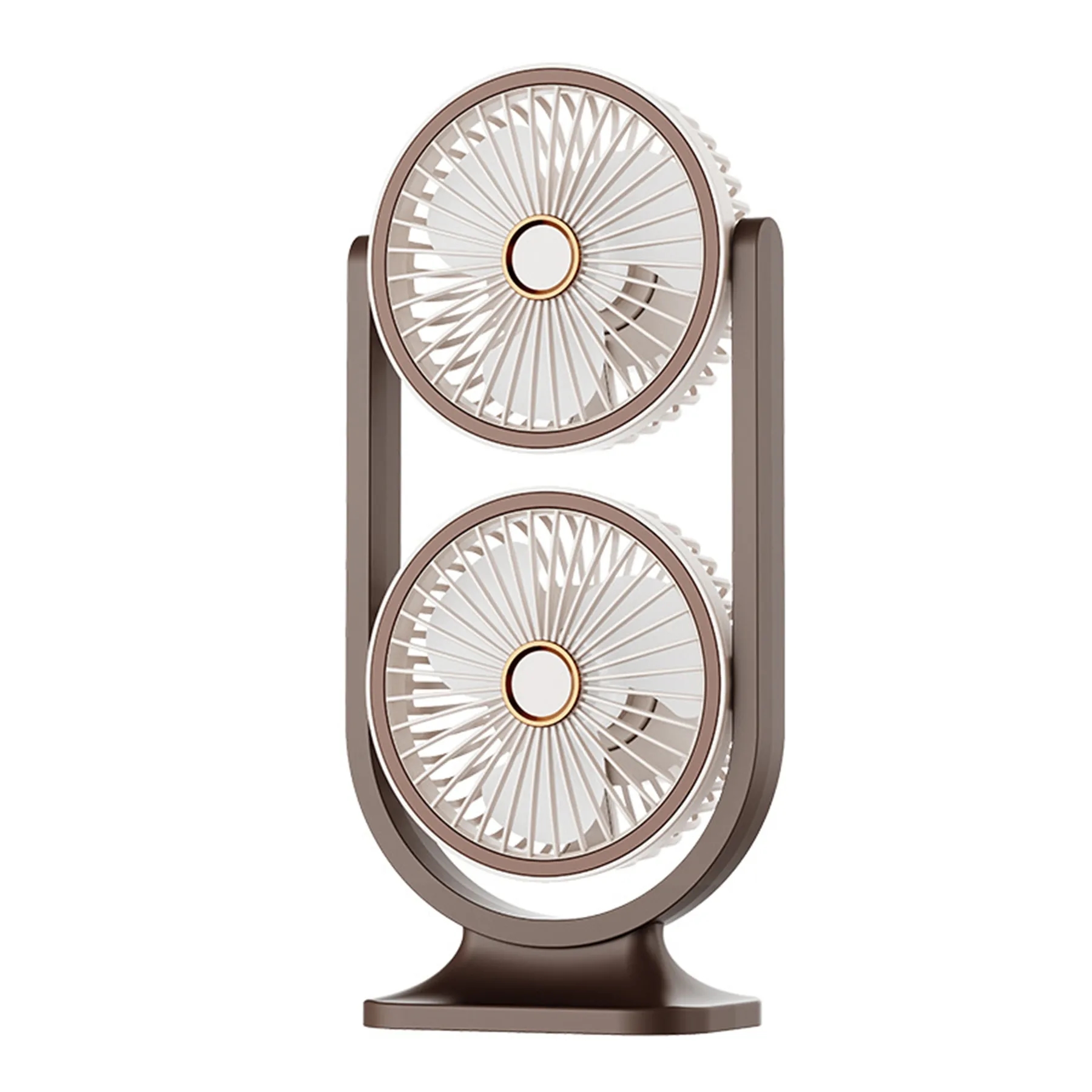 1200 mAh Chargeable Dual Head Desk Fan with Light 6