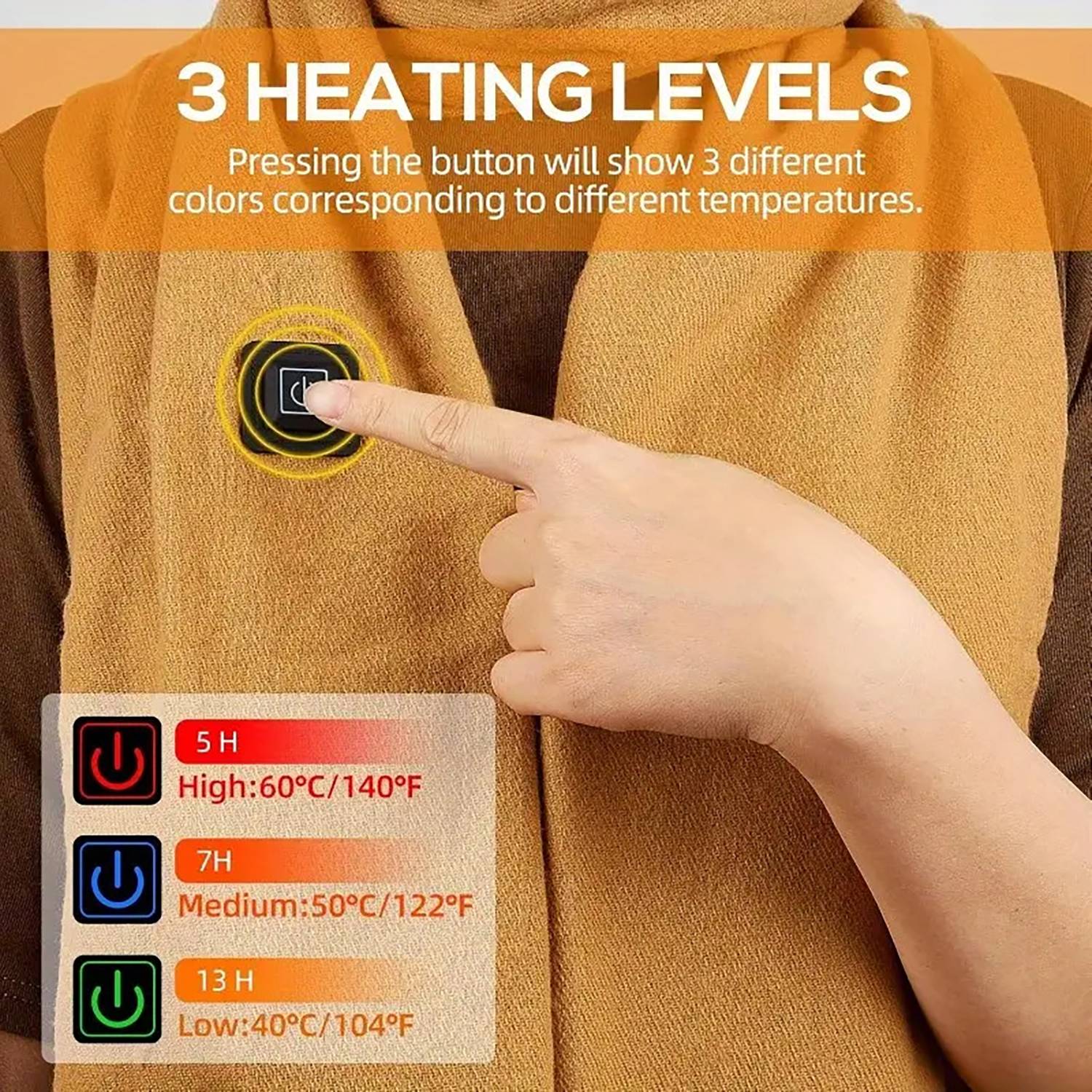 Winter Smart Heated Warm Scarf 5