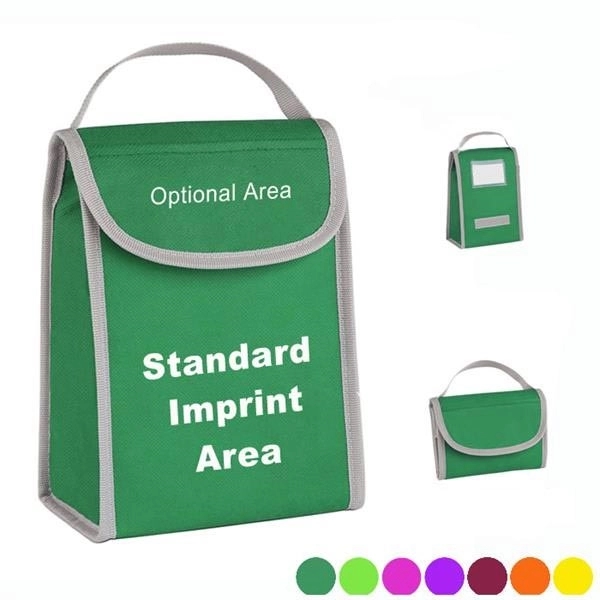 Folding Identification Insulated Lunch Bag 7