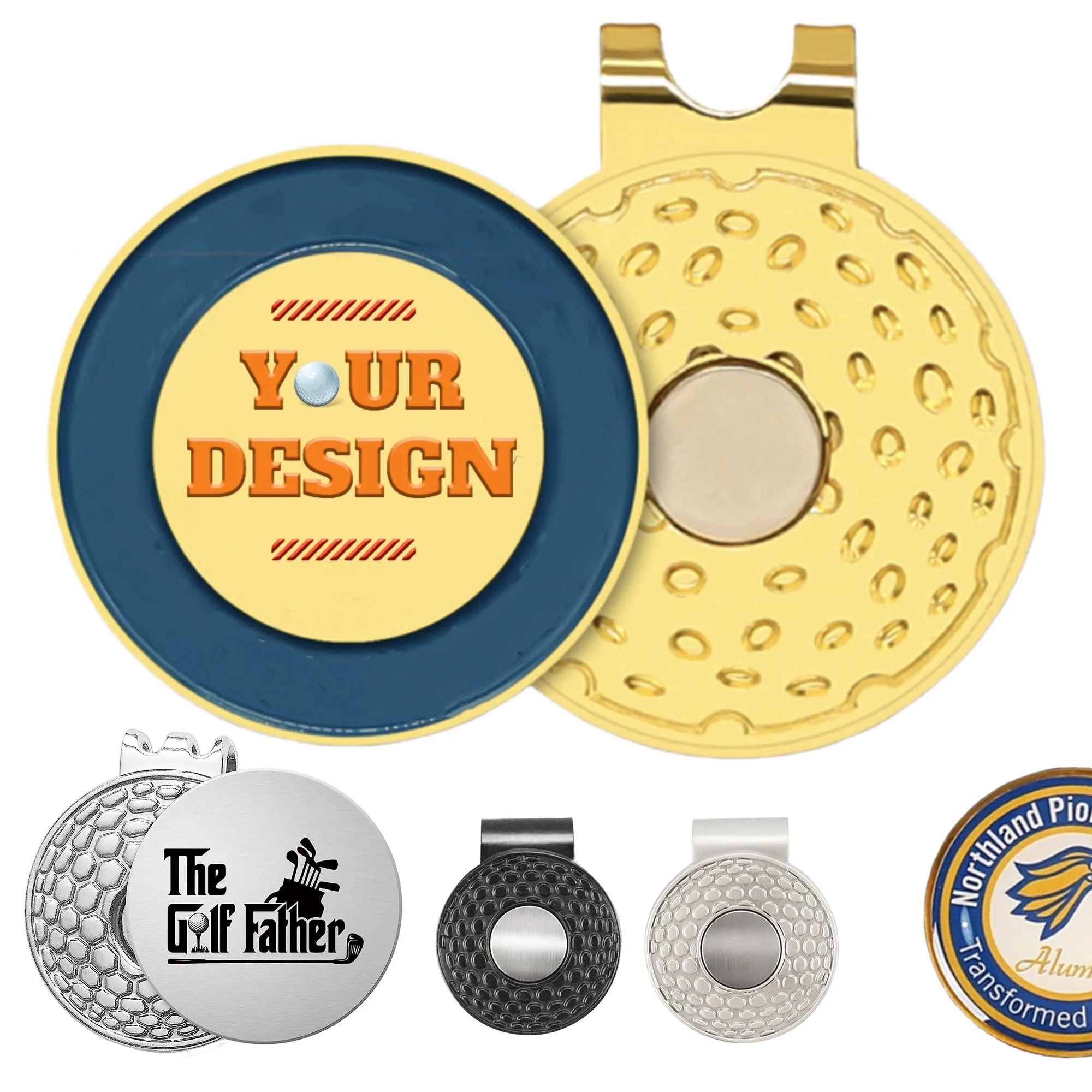MOQ50 Customize Golf Hat Clip 5