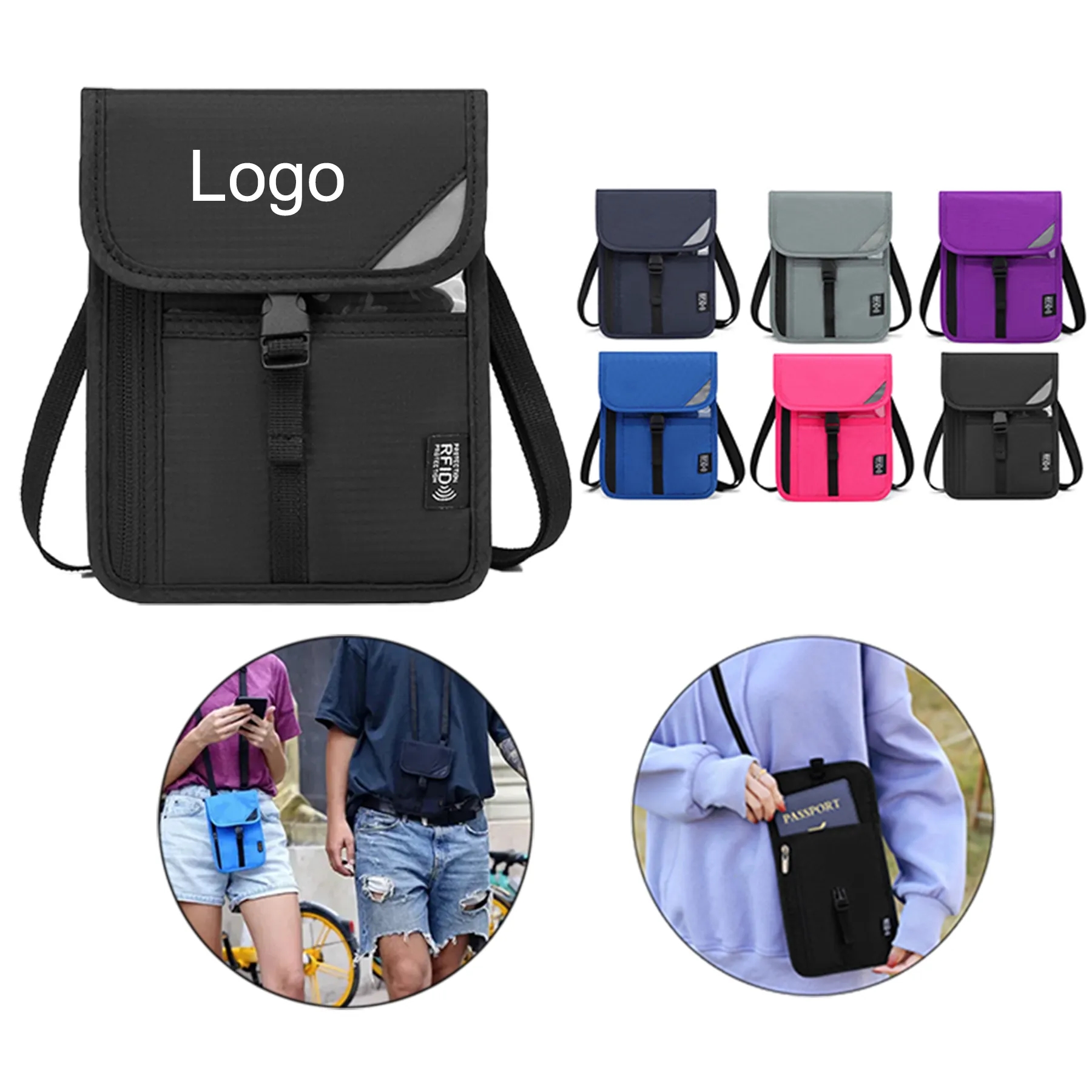 RFID Travel Anti Theft Crossbody Bag 3
