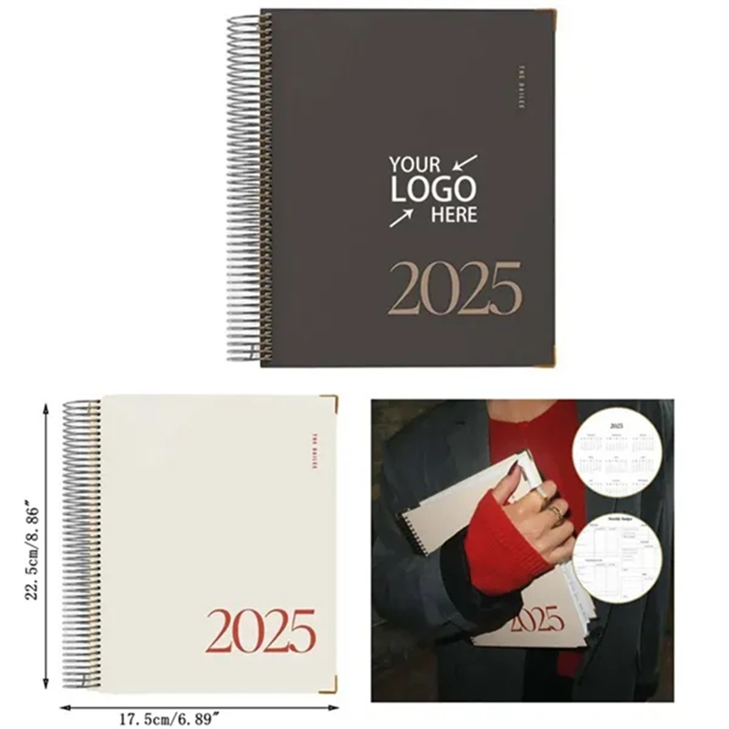 THE DAILEE 2025 Daily Planner Calendar Spiral Notebook 1