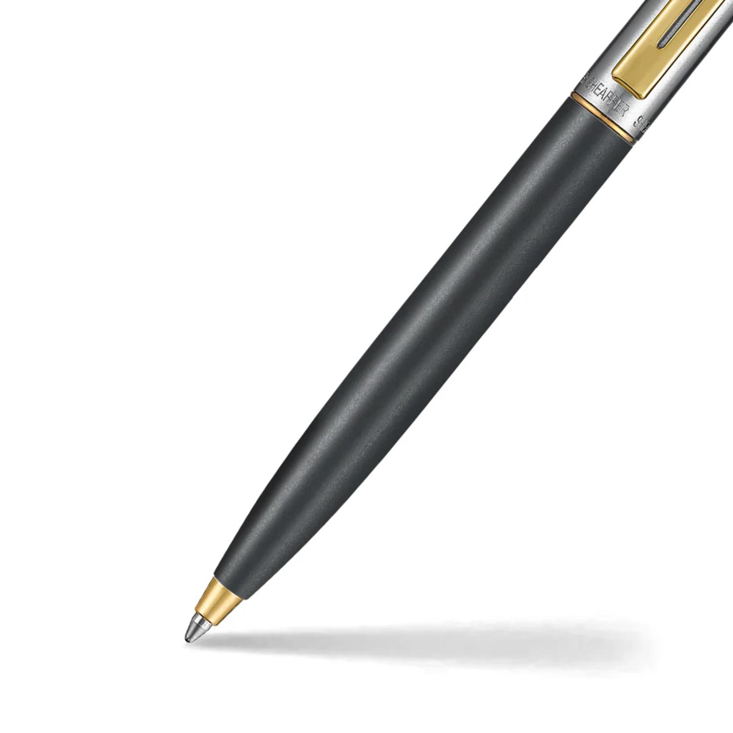 SHEAFFER® Sentinel Metal 334 Matte Black Gold Trim Executive Ballpoint Pen w/ Gift Box 1