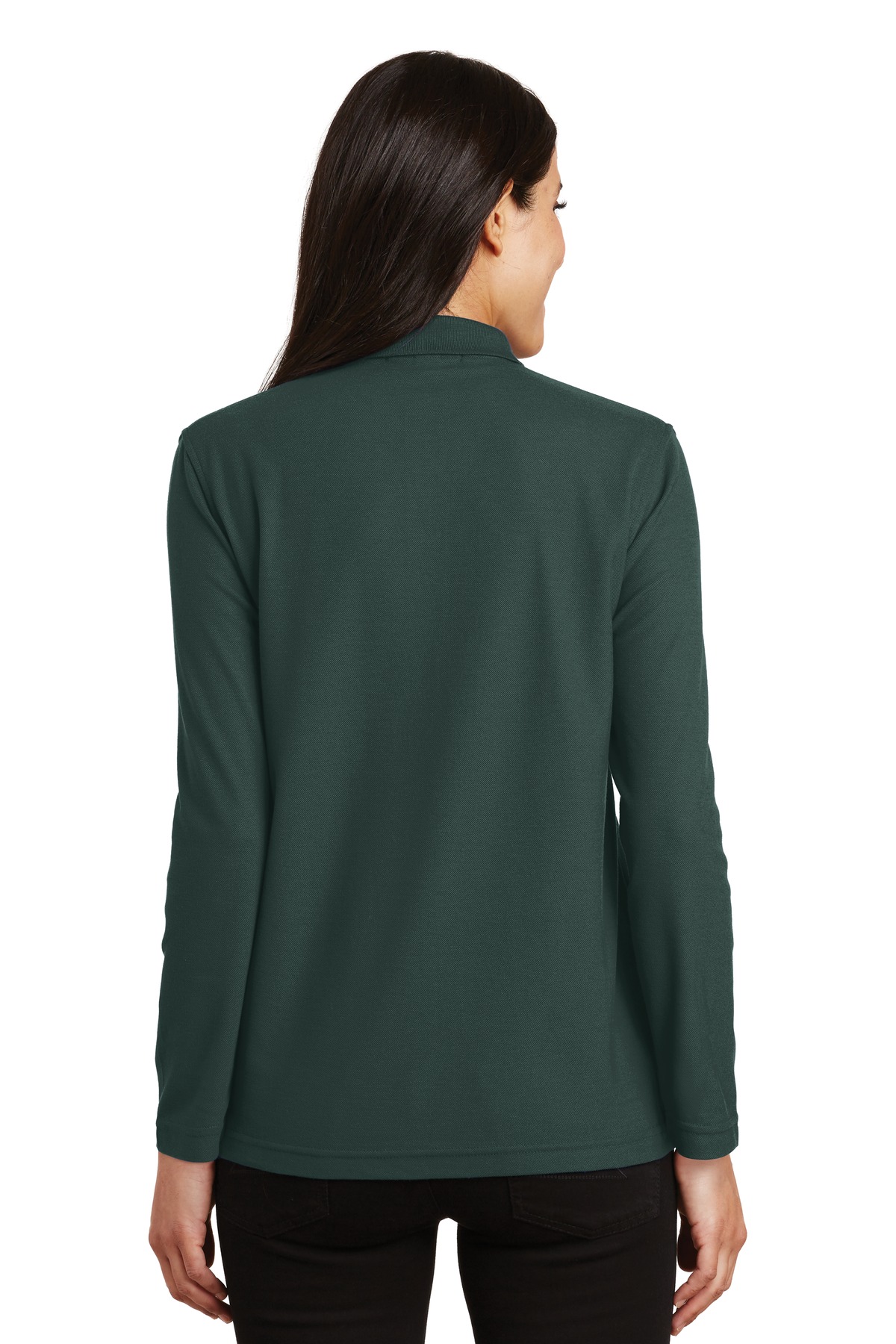 Port Authority Women's Silk Touch Long Sleeve Polo. L500LS 19