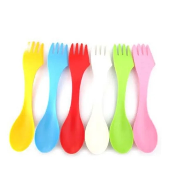 3-in-1 Spoon Fork Knife Cutlery Kits Flatware Set 7