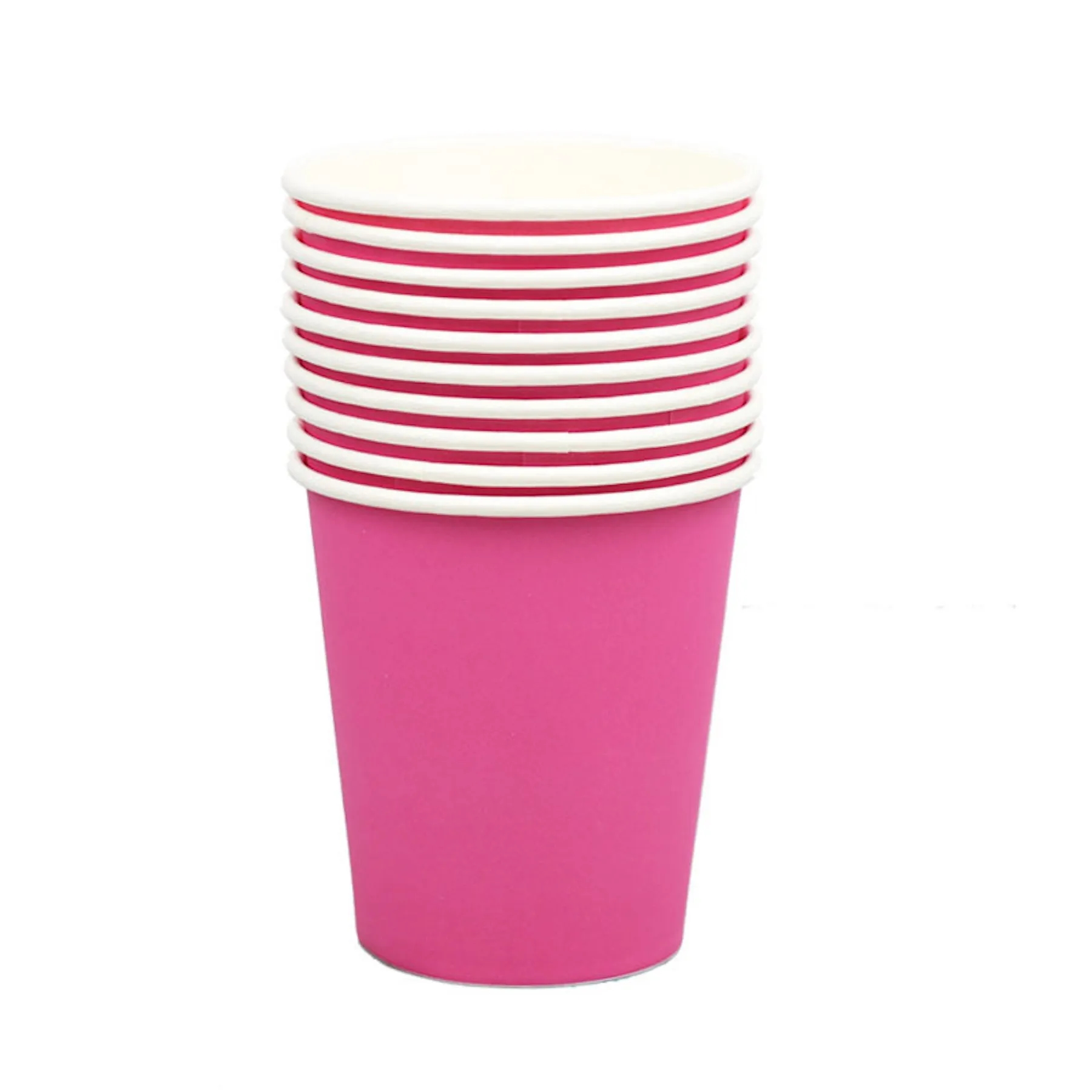 8oz Colored Plain Paper Cup 16