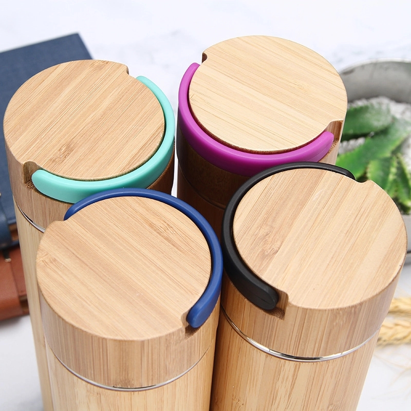 19 oz Custom Bamboo Tea Tumbler with Infuser & Strainer 7