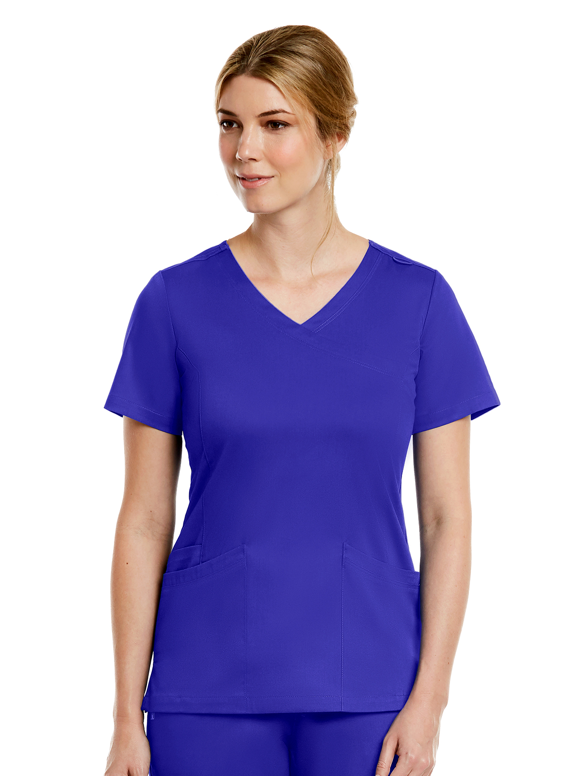 Maevn - Matrix - Women's Three-Pocket Curved Mock Wrap Top 4