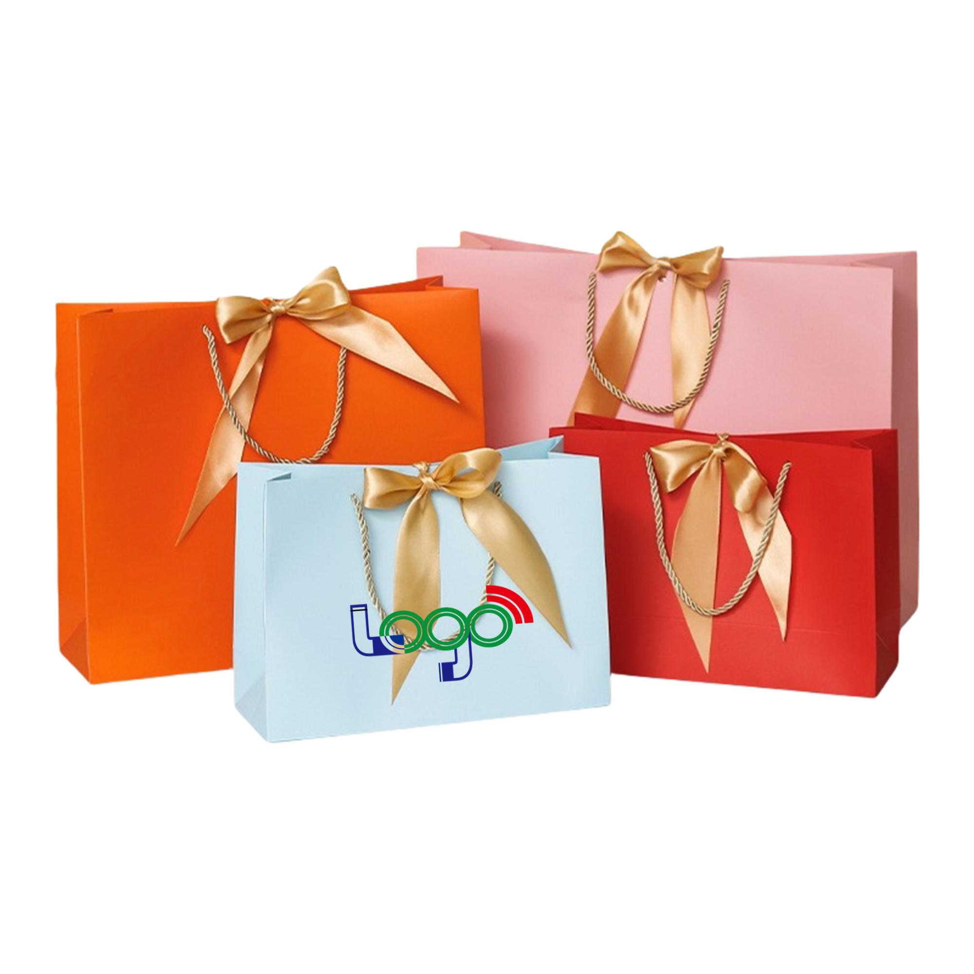 Medium Gift Bags for Presents with Bow Ribbon 2