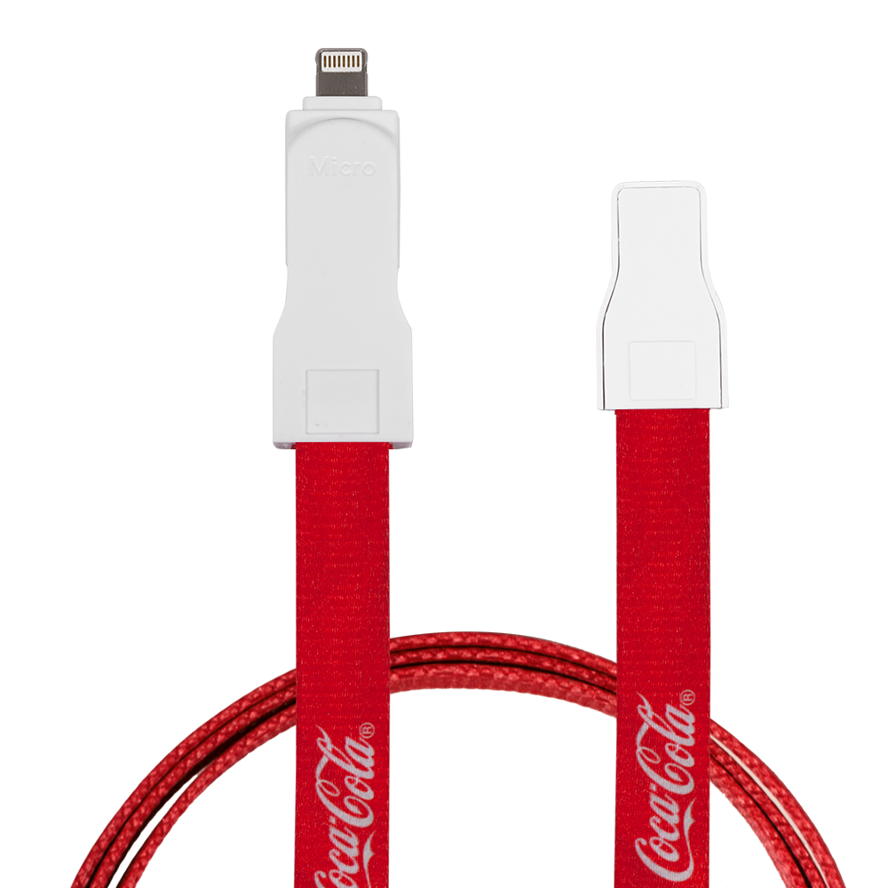 Wildrose Lanyard, 3 in1 Charging Cable with USB Tip 3