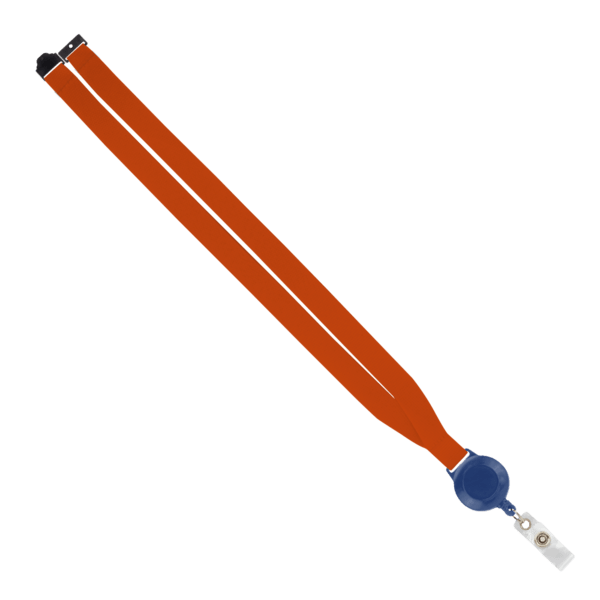 IMPORT 3/4" Polyester Lanyard with Retractable Badge Reel and IPH7 back of neck convenience release. 72