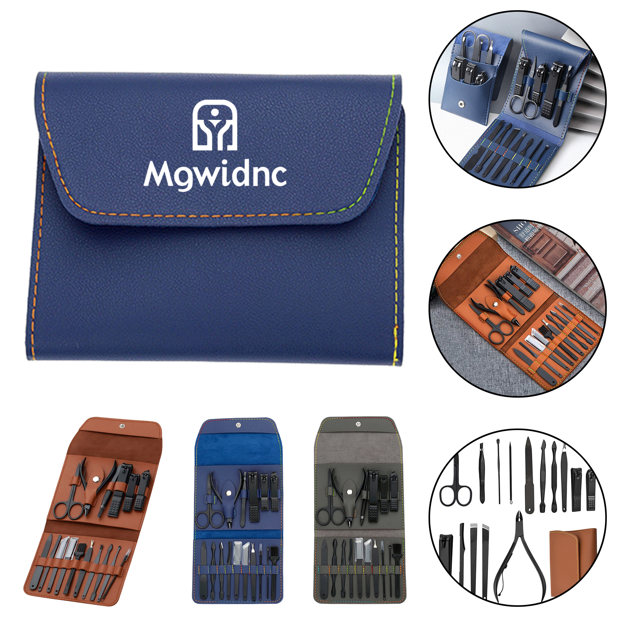 16-Piece Stainless Steel Nail Clipper Set