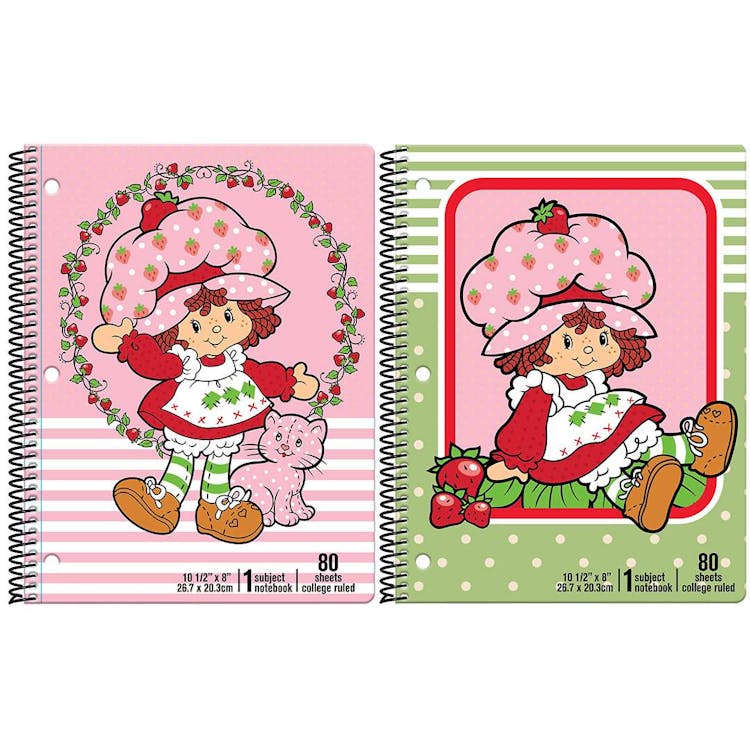 Strawberry Shortcake Spiral Bound Notebooks - Assorted