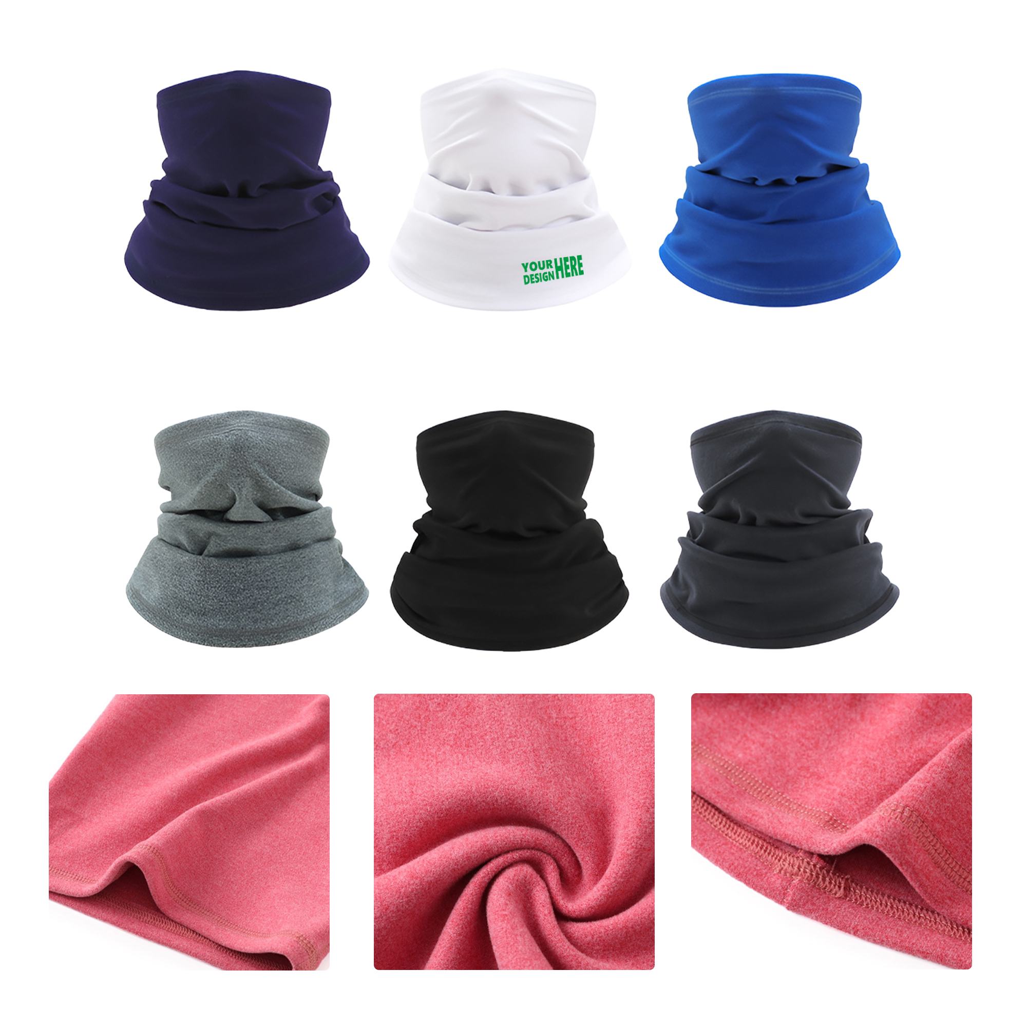 MOQ50 Winter Outdoor Thermal Neck Warmer Face Mask 2