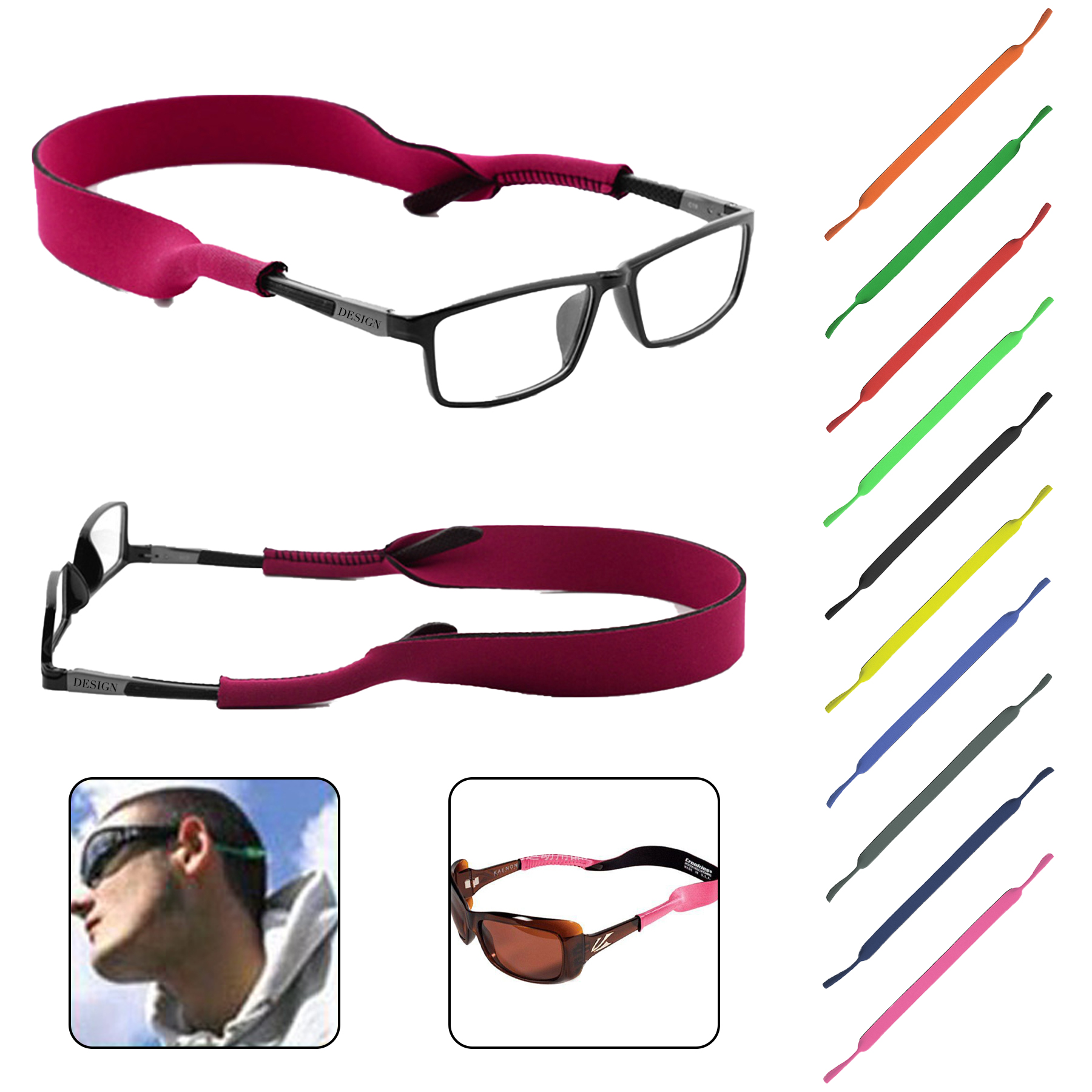 Eyeglass/Sunglass Straps Neoprene 1