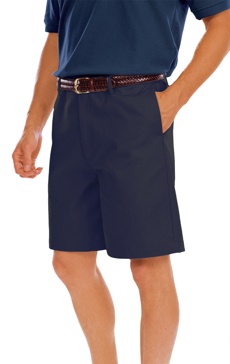 Men's Scotchgard Twill Flat Front Short 4