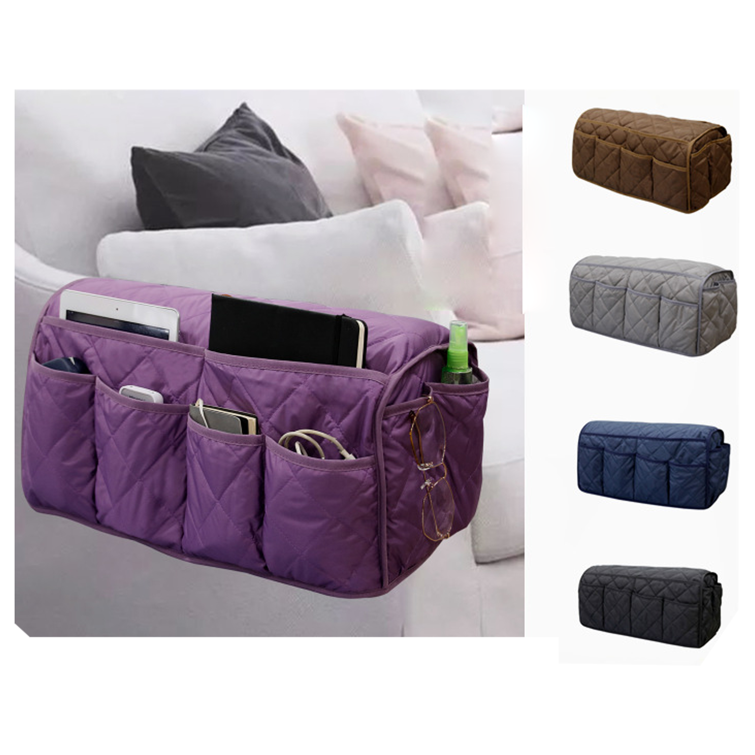 Couch Armchair Caddy Organizer 2
