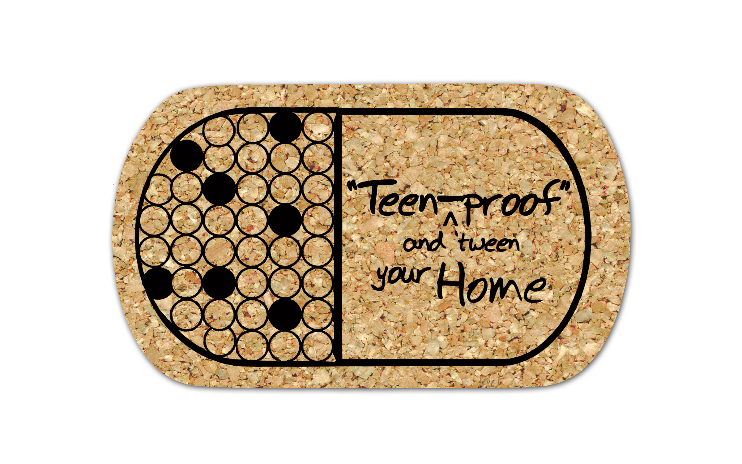 Pill Cork Coaster 3
