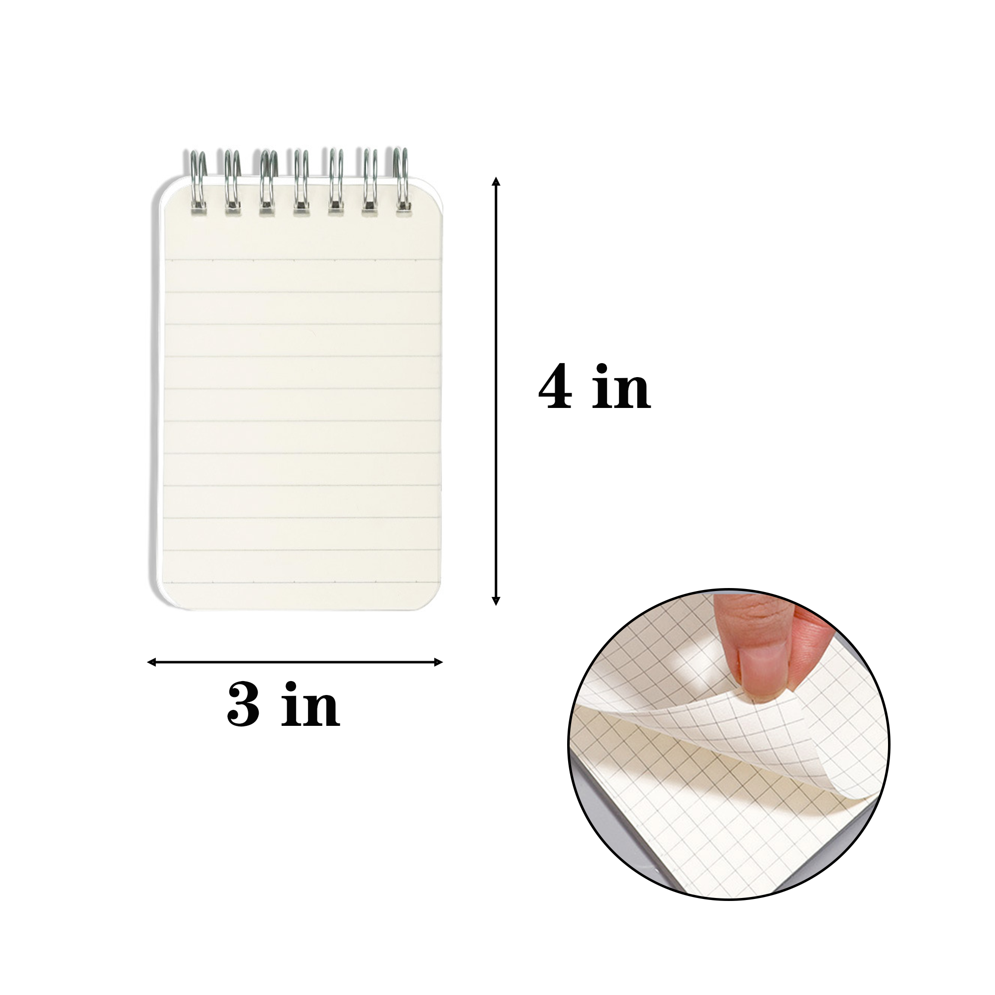 Mini Portable Transparent PP Coil Notebook 1