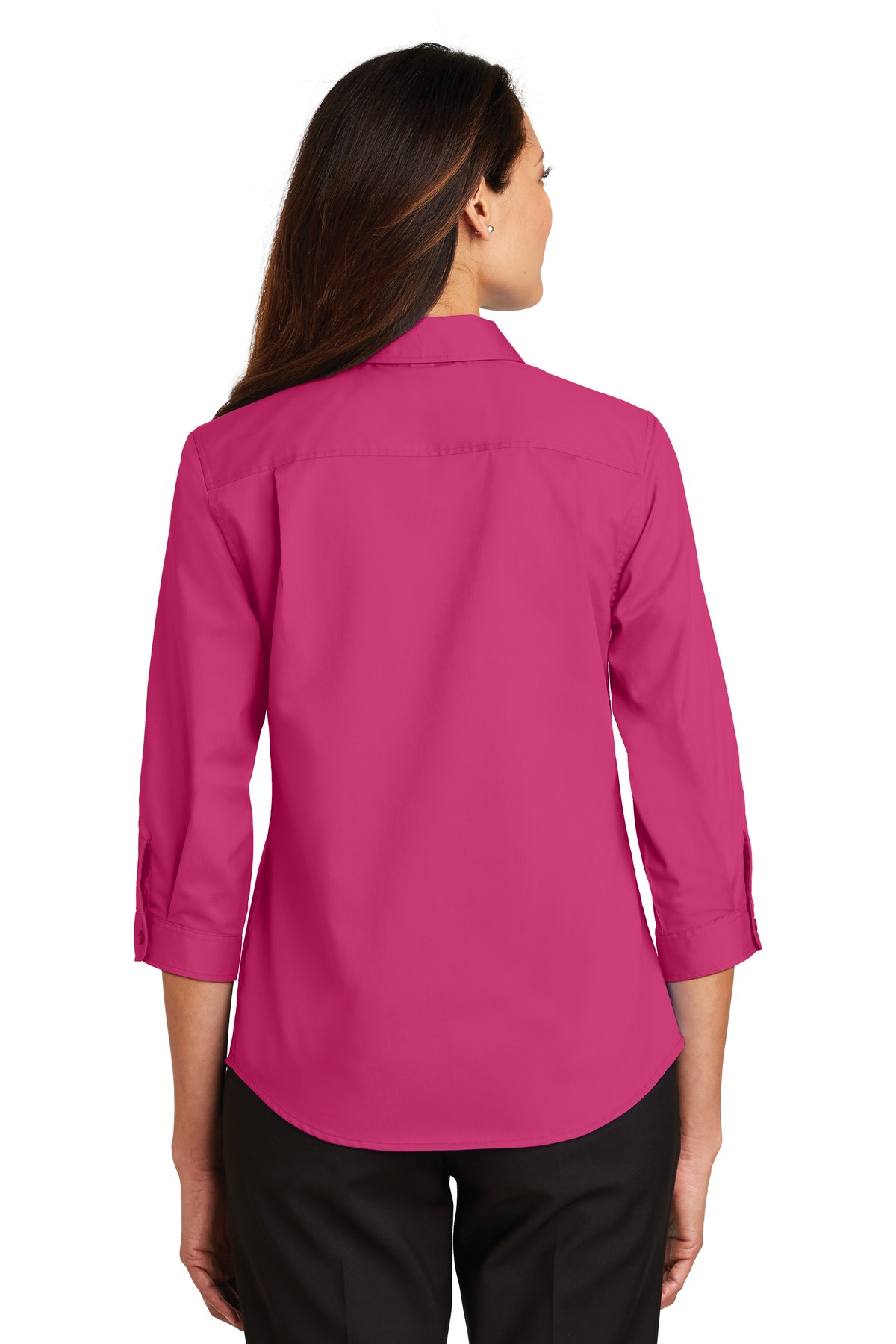 Port Authority Women's 3/4-Sleeve SuperPro Twill Shirt. L665 45