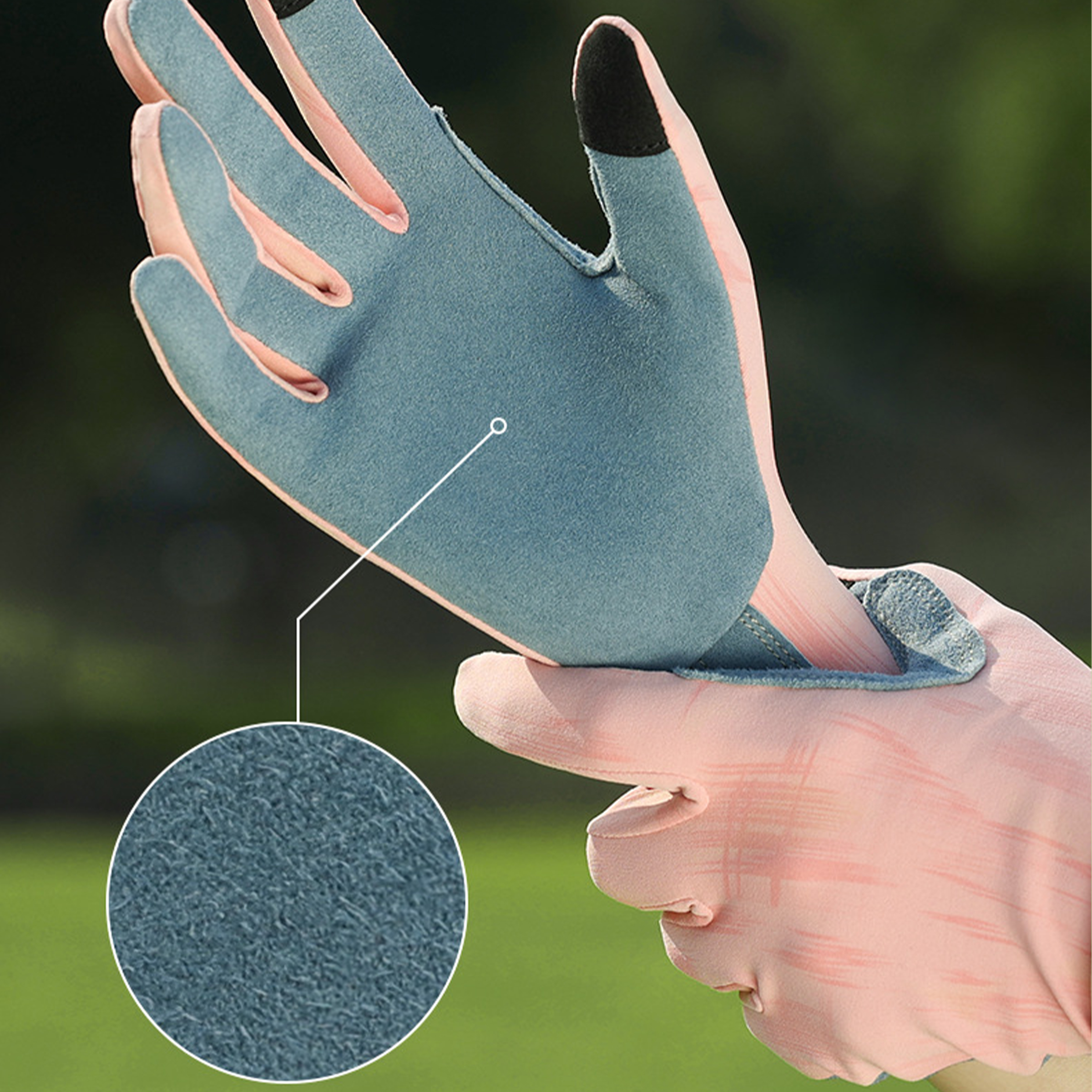 Chinlon Single Anti Slip And Wear-Resistant Golf Practice Gloves 5