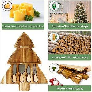 2 Layers Christmas Tree Cheese Board 3