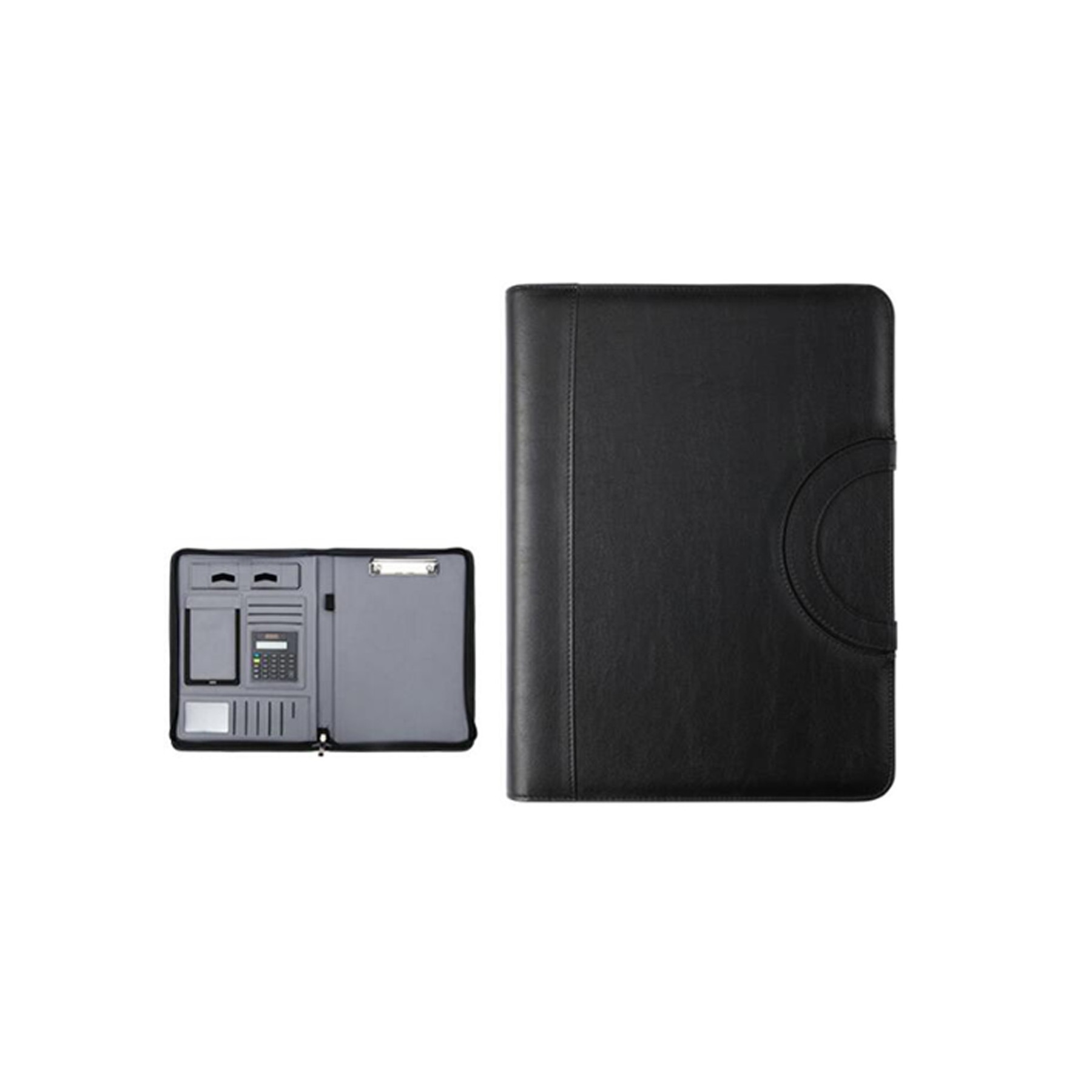 Leather Padfolio With Charge Cable And Wireless Charger 2