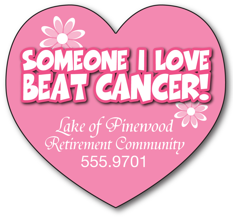 Awareness Magnet - Big Heart Shape (3.25x3) - 25 Mil. 2