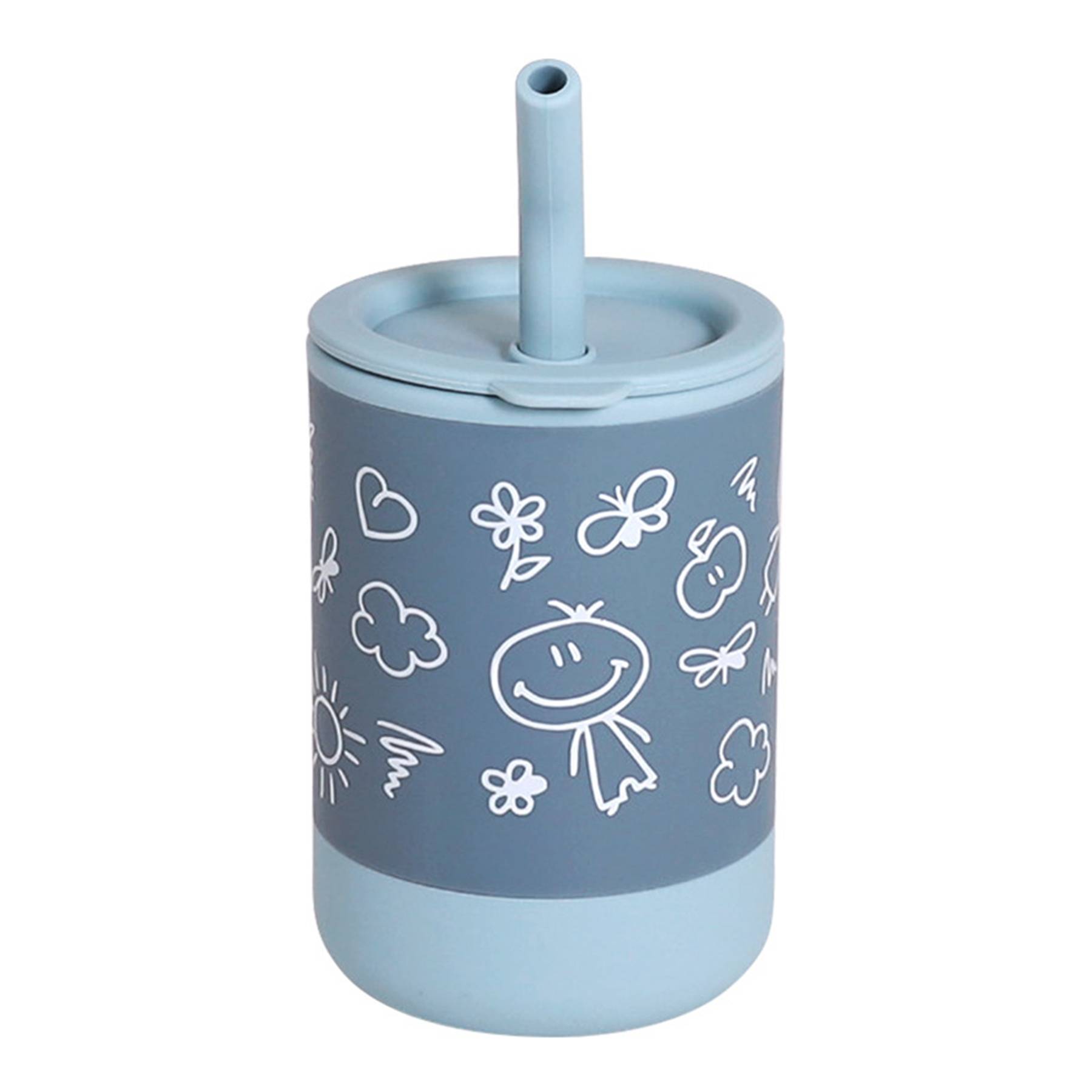Silicone Training Sippy Cups for Toddler with Straw 7