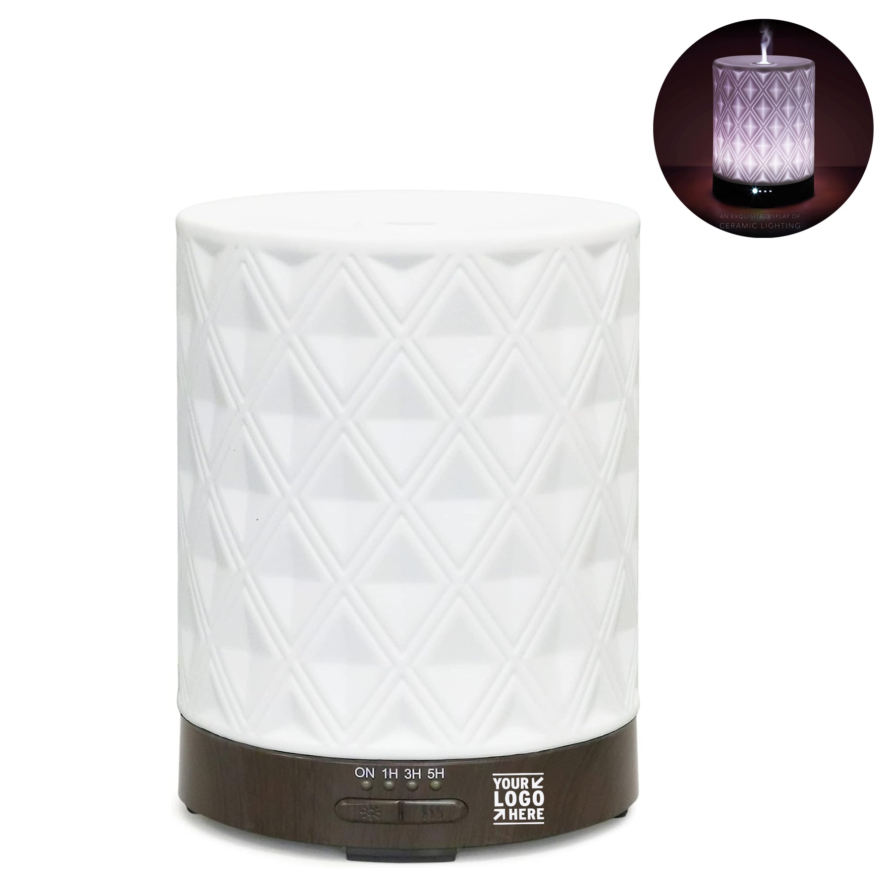 4 Timers Mode 250ml BPA-Free Waterless Ultrasonic Humidifier Aromatherapy Essential Oil Diffuser 1