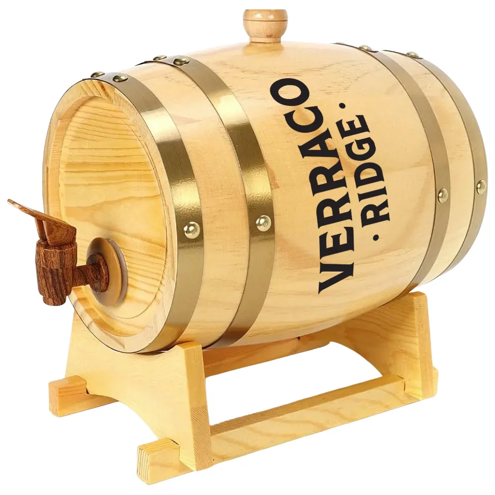 1.5L Oak Barrel Dispenser 8