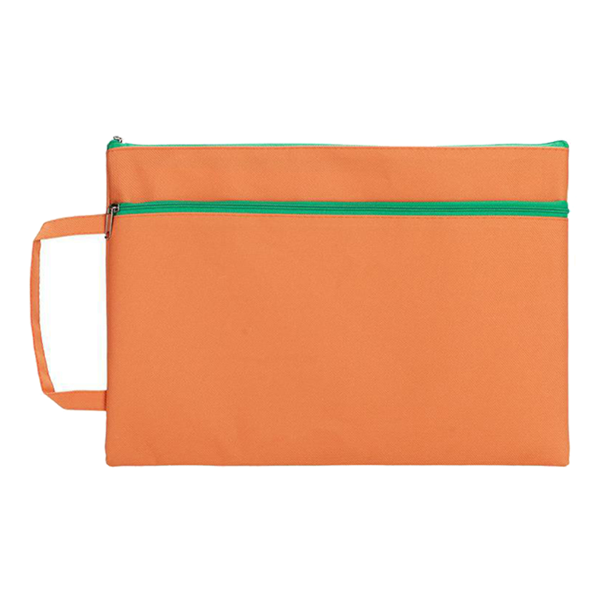 Colorful Canvas Dual-Zipper Document Bag, custom messenger bag with logo imprint 4