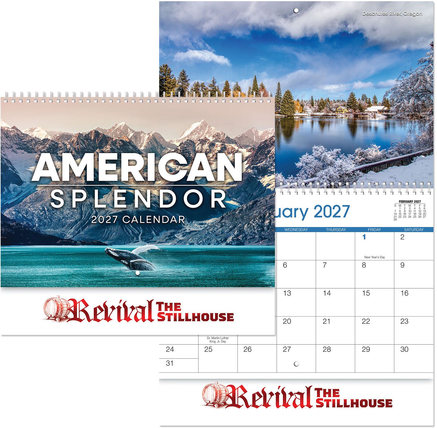 AMERICAN SPLENDOR SPIRAL WALL CALENDAR 12