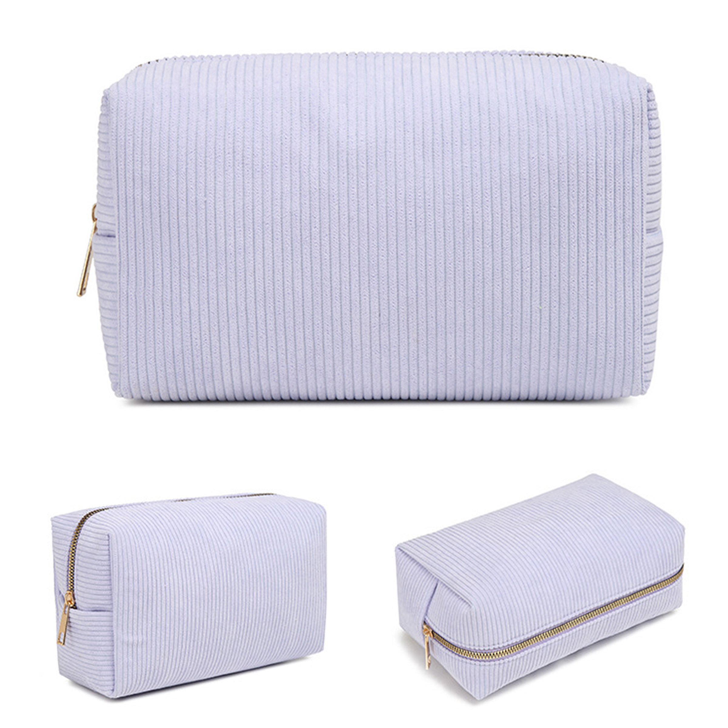 Corduroy Simple And Versatile Makeup Bag 3