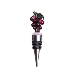 Elegant Crystal Grape Wine Cork Bottle Stopper 5